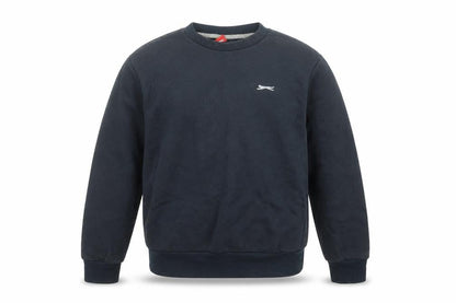 Slazenger Boys Black Crew Neck Pullover Sweatshirt 9-10 Years