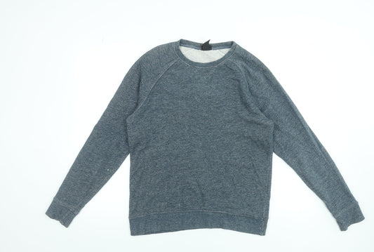 Mens UK Size M H&M Blue Pullover Sweatshirt