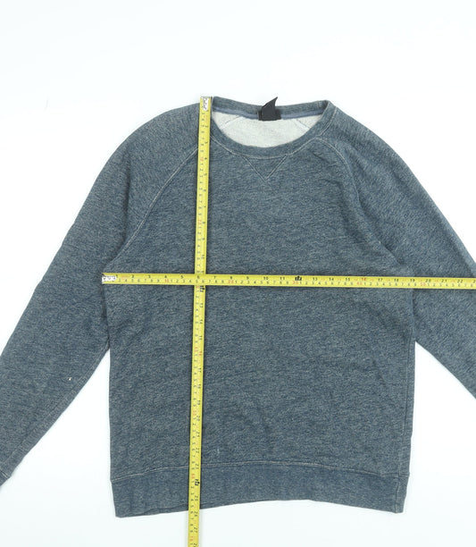Mens UK Size M H&M Blue Pullover Sweatshirt