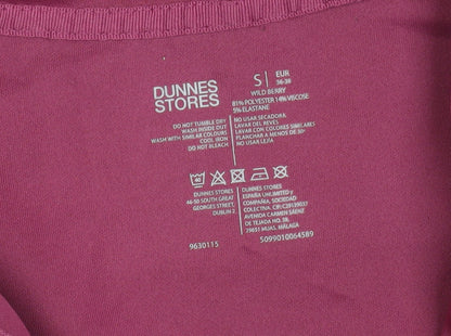 Womens UK Size S Dunnes Stores Pink Full Zip Hoodie