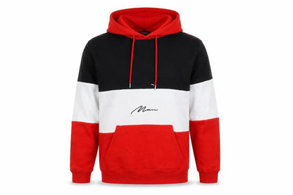 boohooMAN Men's Multicoloured Pullover Hoodie Size M with Logo