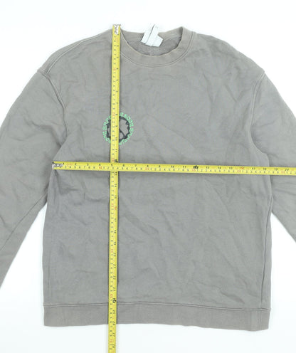 Mens UK Size M H&M Grey Pullover Sweatshirt