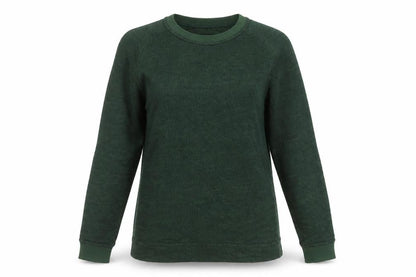 Oliver Spencer Women Green Cotton Viscose Crew Neck Jumper Size M
