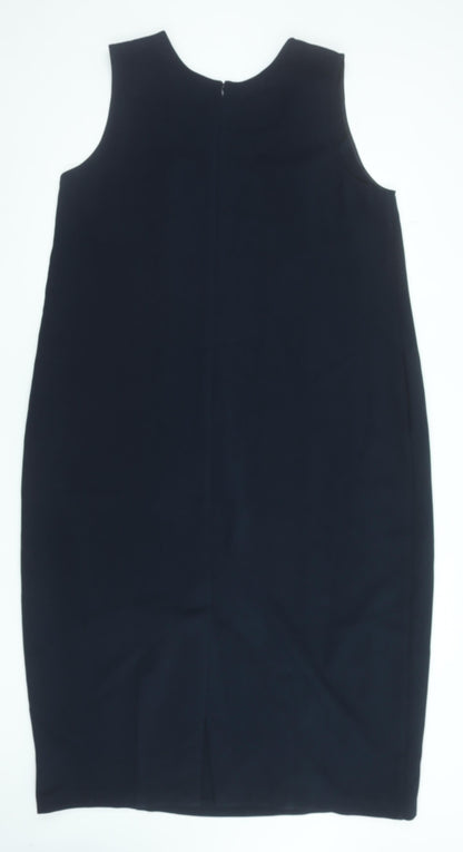 Marks and Spencer Women’s Blue Sheath Dress Size 18 Sleeveless Knee Length