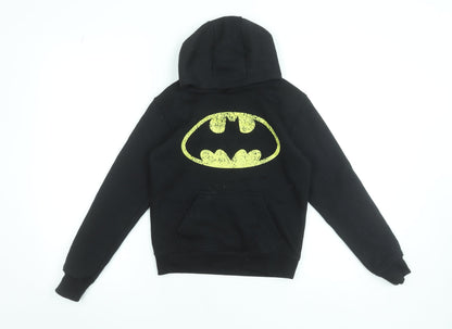 Boys UK Size 7-8 Years Batman Black Pullover Hoodie