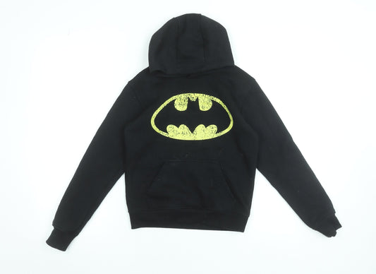 Boys UK Size 7-8 Years Batman Black Pullover Hoodie