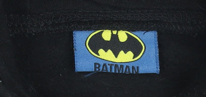 Boys UK Size 7-8 Years Batman Black Pullover Hoodie