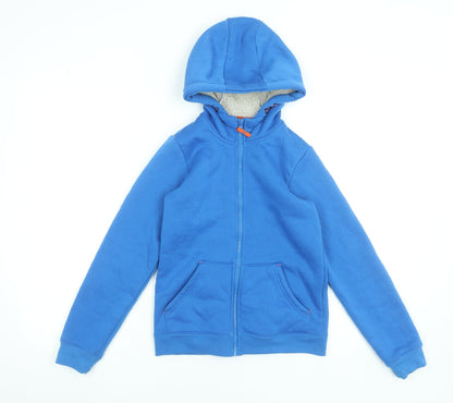 Boys UK Size 9-10 Years Mountain Warehouse Blue Full Zip Hoodie