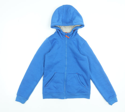Boys UK Size 9-10 Years Mountain Warehouse Blue Full Zip Hoodie