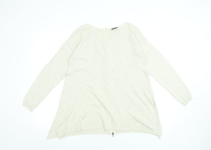Womens UK Size 10 Peruzzi Beige Pullover Jumper
