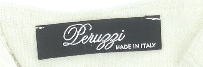 Womens UK Size 10 Peruzzi Beige Pullover Jumper