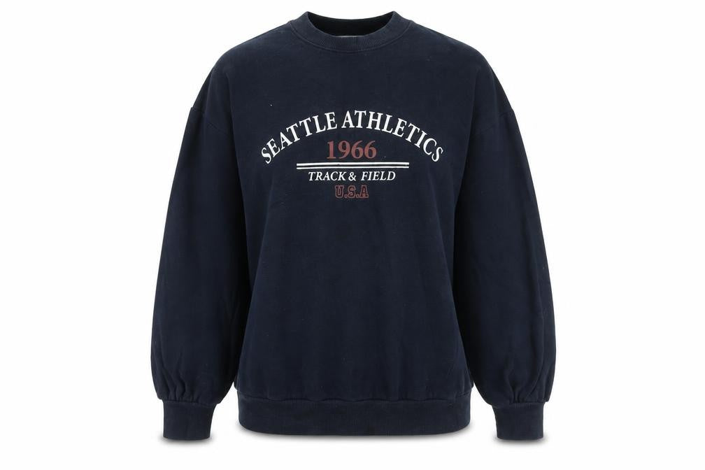 Womens UK Size XS Miss Selfridge Blue Pullover Sweatshirt