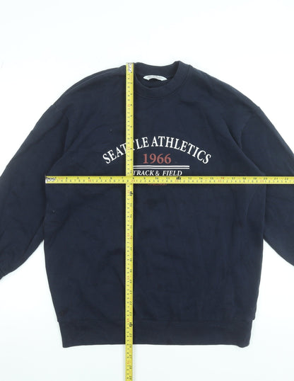 Womens UK Size XS Miss Selfridge Blue Pullover Sweatshirt