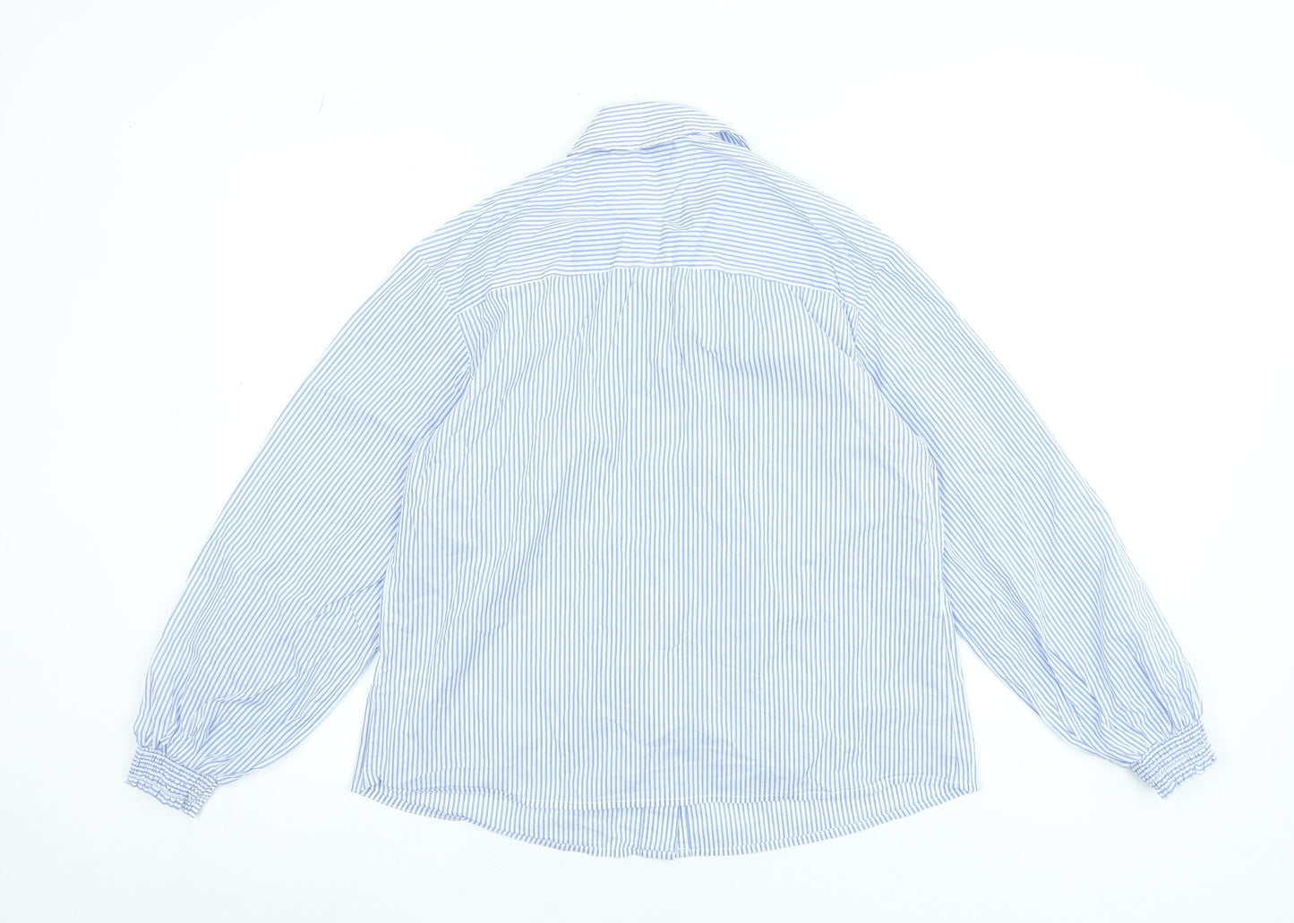 Womens UK Size 10 Gallery Blue Basic Blouse
