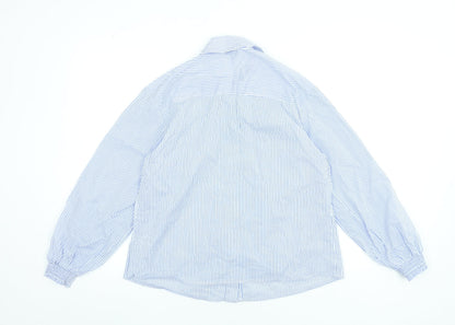 Womens UK Size 10 Gallery Blue Basic Blouse