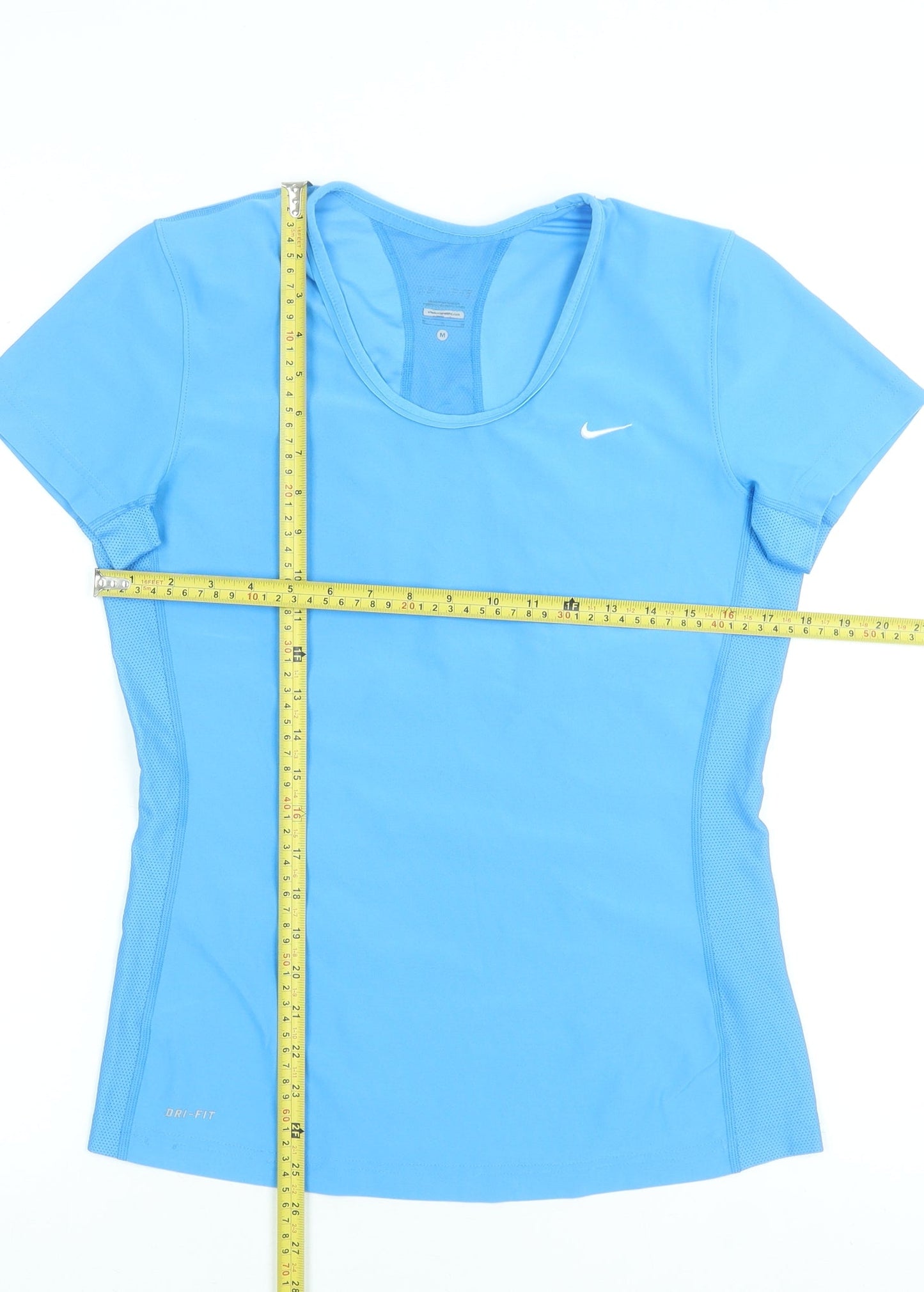 Nike Women's Blue Dri-Fit Scoop Neck Short Sleeve Sports T-Shirt Size M