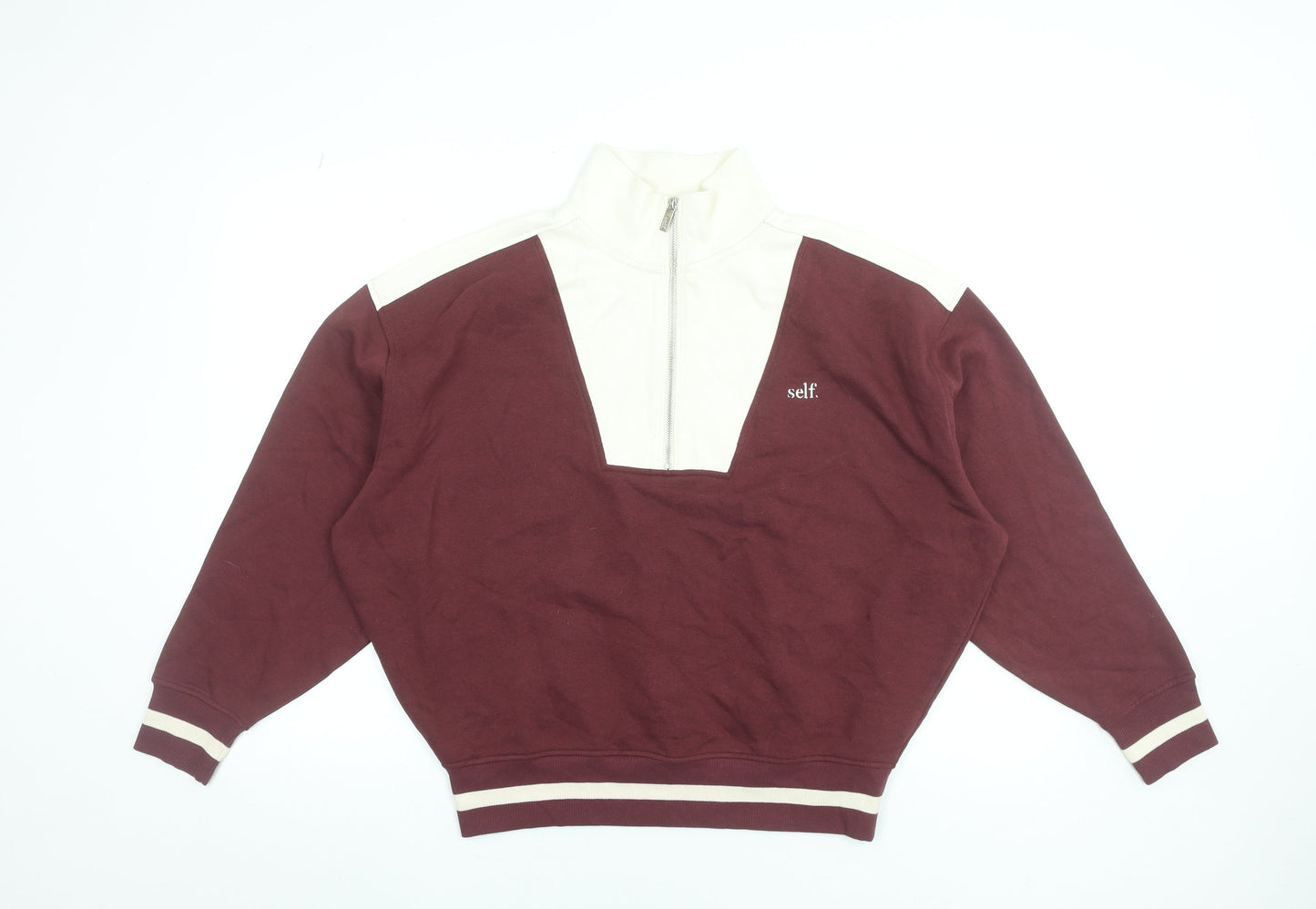 Womens UK Size S Self Multicoloured Pullover Sweatshirt