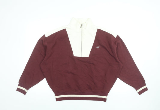 Womens UK Size S Self Multicoloured Pullover Sweatshirt