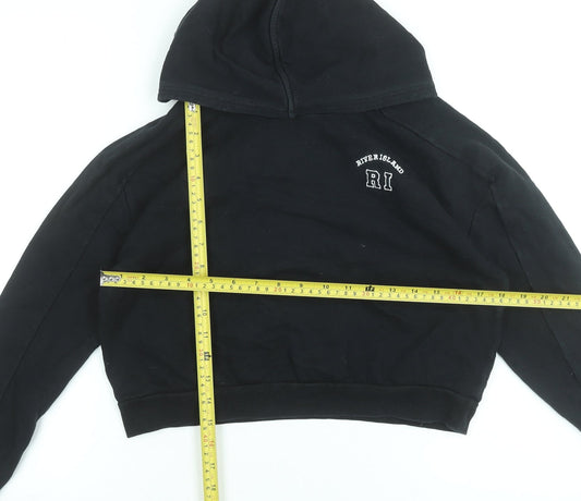 Girls UK Size 11-12 Years River Island Black Pullover Hoodie