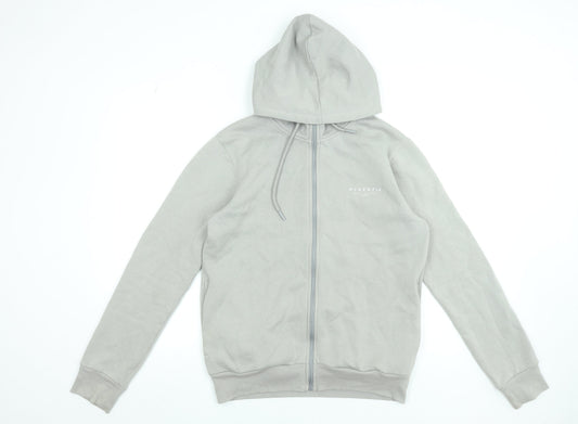 Mens UK Size M McKenzie Grey Full Zip Hoodie