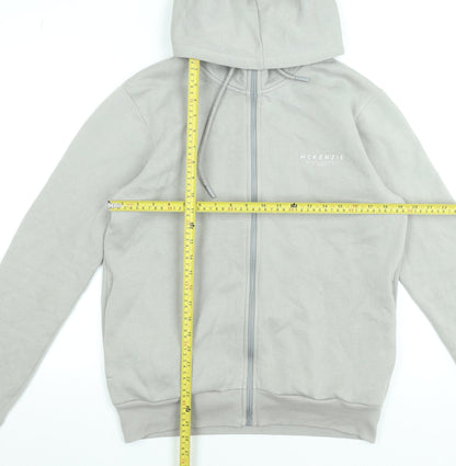 Mens UK Size M McKenzie Grey Full Zip Hoodie