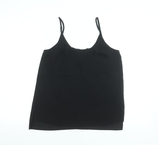 Womens UK Size 10 Dorothy Perkins Black Camisole Tank