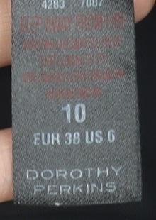 Womens UK Size 10 Dorothy Perkins Black Camisole Tank