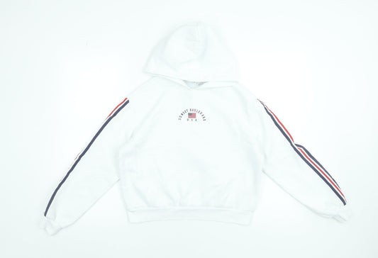 Womens UK Size S H&M White Pullover Hoodie