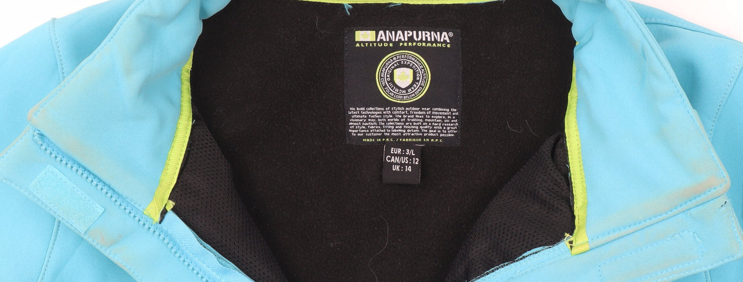 Womens UK Size 14 Anapurna Blue Soft Shell