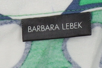 Womens UK Size 10 Barbara Lebek Green Tunic Button-Up