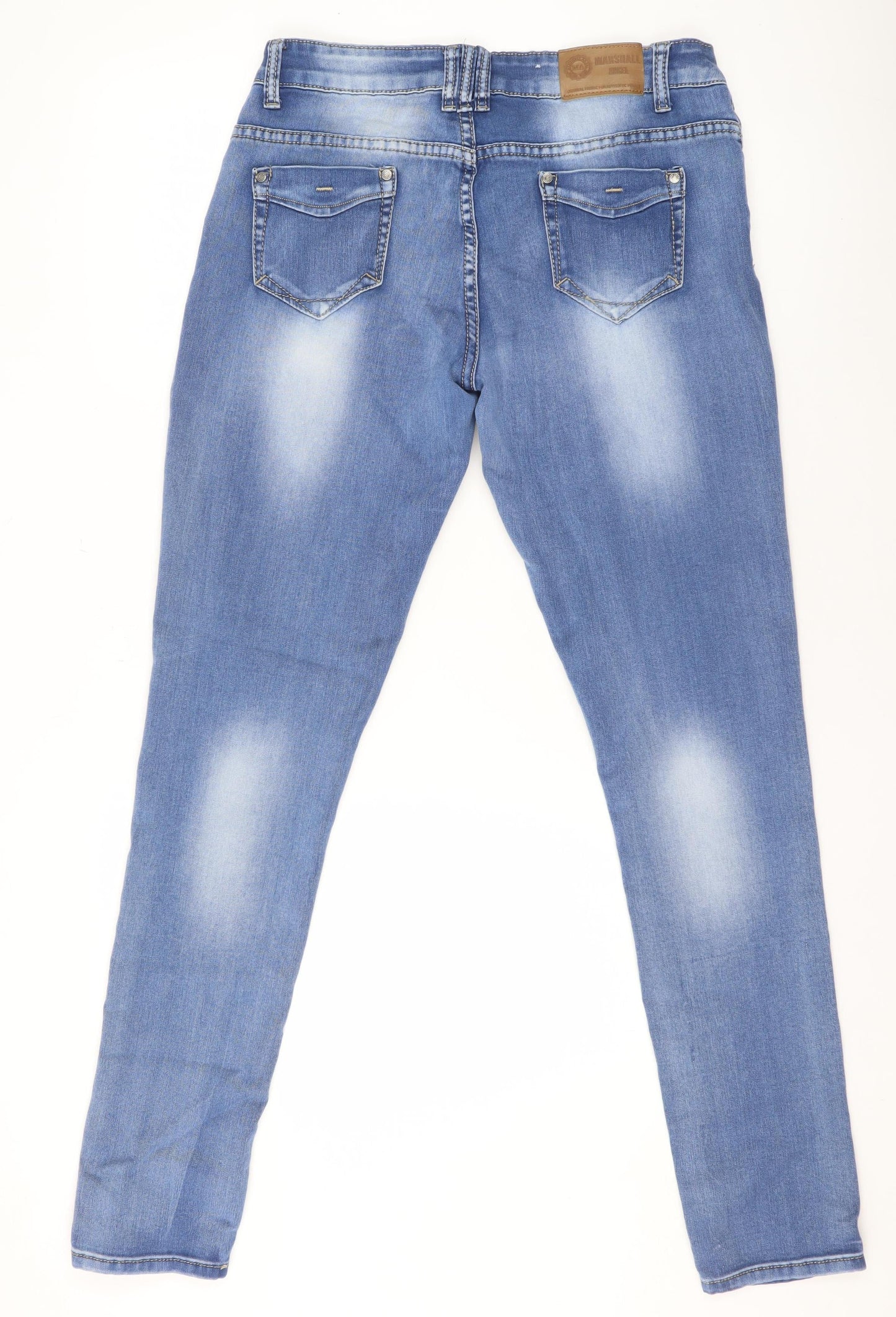 Womens UK Size 2XL Marshall Angel Denim Slim Fit Skinny Blue Jeans