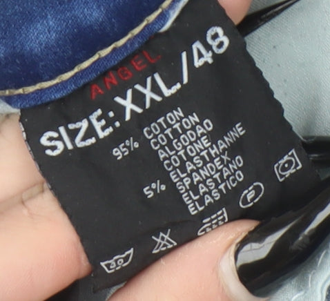 Womens UK Size 2XL Marshall Angel Denim Slim Fit Skinny Blue Jeans