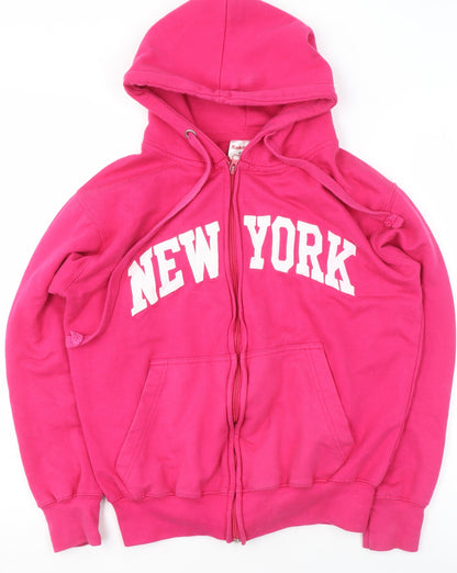 Womens UK Size S Koka-1 Pink Full Zip Hoodie