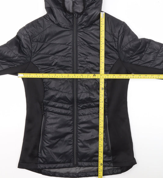 Mountain Warehouse Women Black Size 10 Hooded Water Resistant Puffer Jacket