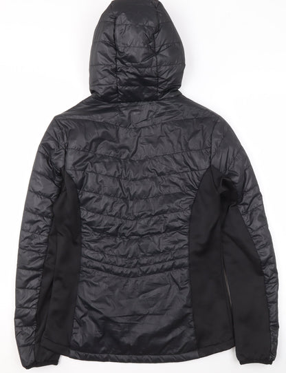 Mountain Warehouse Women Black Size 10 Hooded Water Resistant Puffer Jacket