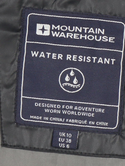 Mountain Warehouse Women Black Size 10 Hooded Water Resistant Puffer Jacket