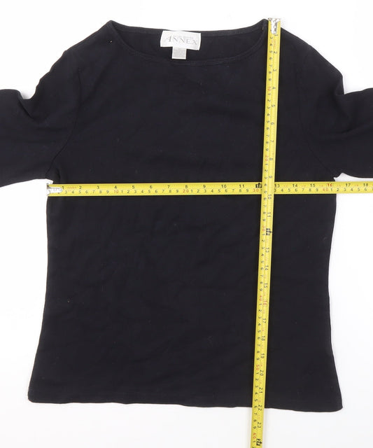 Womens UK Size M Casual Corner Annex Black Pullover Jumper