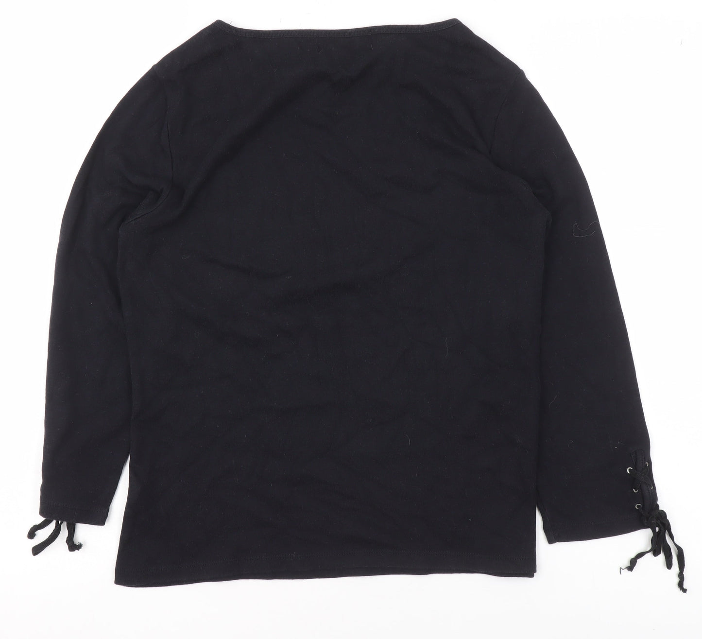 Womens UK Size M Casual Corner Annex Black Pullover Jumper