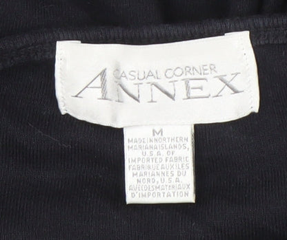 Womens UK Size M Casual Corner Annex Black Pullover Jumper