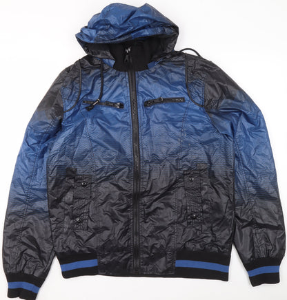 Boys UK Size XL So Cool Blue Windbreaker Coat