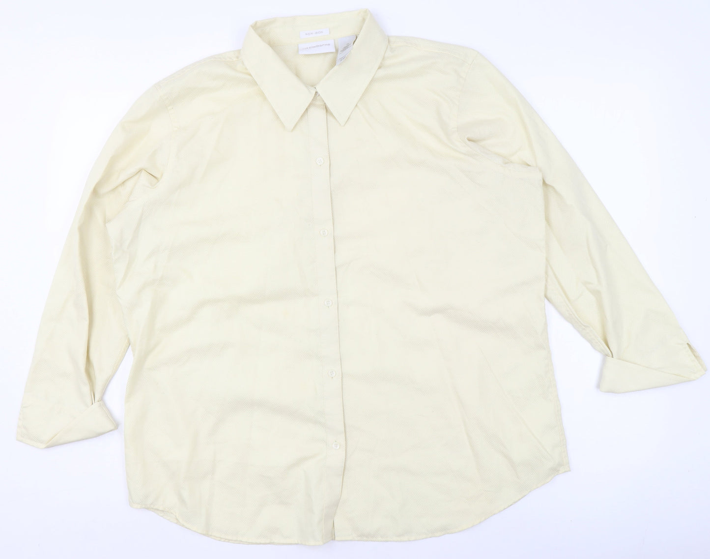 Mens UK Collar Size 16 Liz Claiborne Smart Beige  Dress Shirt