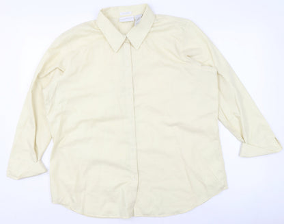Mens UK Collar Size 16 Liz Claiborne Smart Beige  Dress Shirt