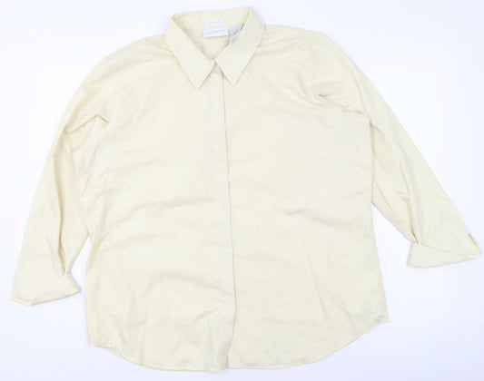Mens UK Collar Size 16 Liz Claiborne Smart Beige  Dress Shirt