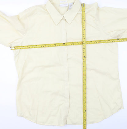 Mens UK Collar Size 16 Liz Claiborne Smart Beige  Dress Shirt