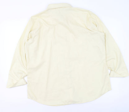 Mens UK Collar Size 16 Liz Claiborne Smart Beige  Dress Shirt