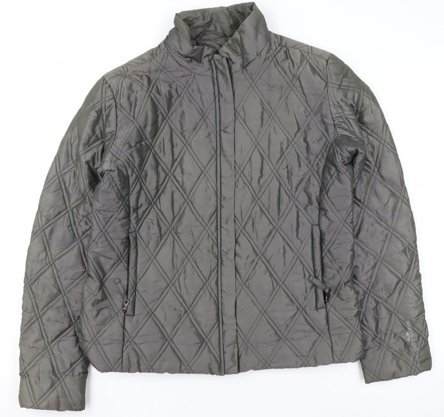 Womens UK Size M Murphy & Nye Grey Quilted Coat