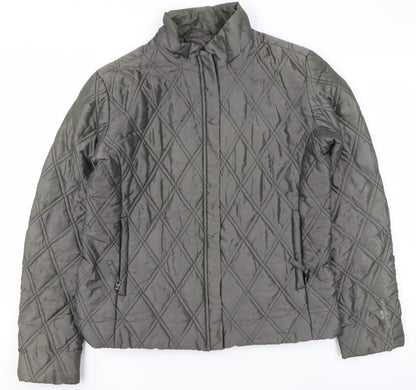Womens UK Size M Murphy & Nye Grey Quilted Coat