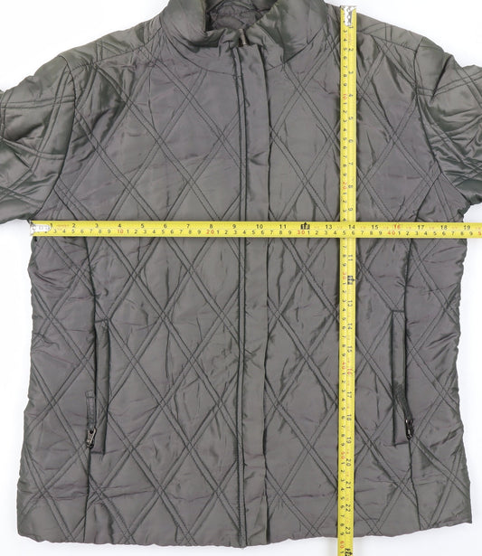 Womens UK Size M Murphy & Nye Grey Quilted Coat
