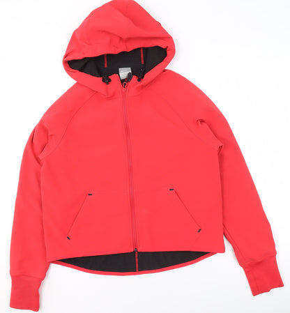 Girls UK Size M Nike Red Full Zip Hoodie