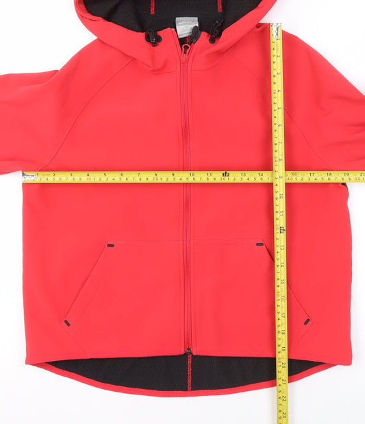Girls UK Size M Nike Red Full Zip Hoodie